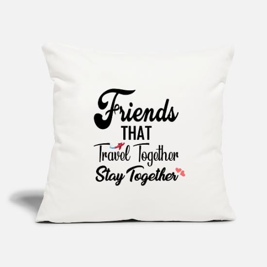 Productos Throw Pillow Cover 18” x 18” Friends That Travel Together St