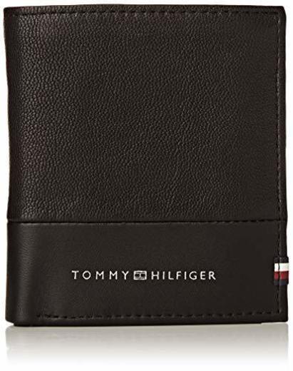 Tommy Hilfiger - Textured Ns Trifold, Carteras Hombre, Negro