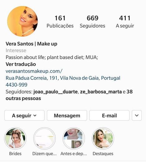 Vera Santos - Makeup Instagram