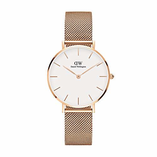 Social Daniel Wellington Reloj Digital para Mujer de Cuarzo con Correa en Acero