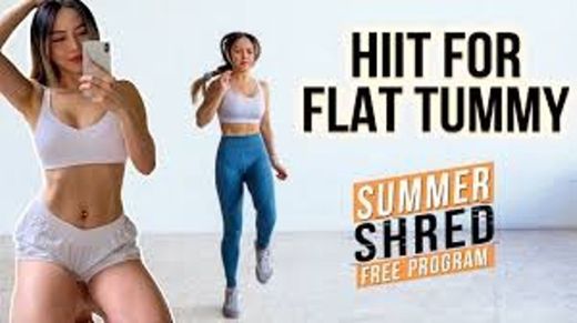 Quick  & effective  HIIIT workout for flat  tummy  🔥 