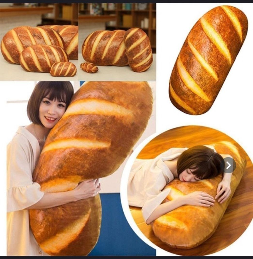 Fashion Almohada con forma de pan 🥖 