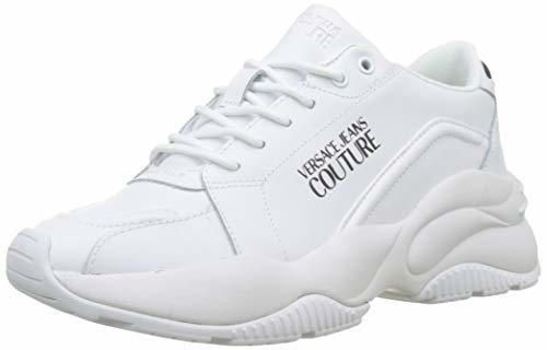Versace Jeans Couture Shoes, Zapatillas de Gimnasia para Mujer, Blanco