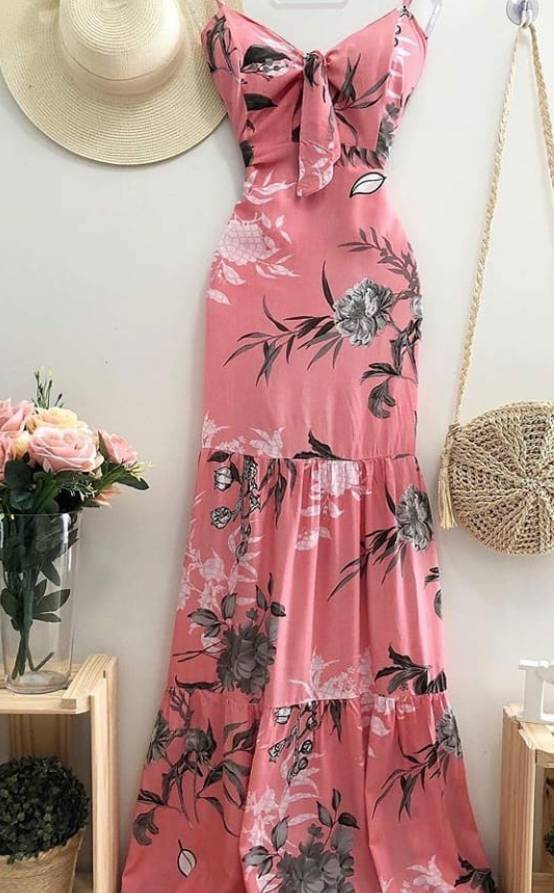 Social Vestido Mujer Bohemio Largo Verano Playa Fiesta Floral Manga Corta Cuello en