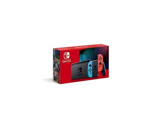 Nintendo Switch - Consola color Azul Neón/Rojo Neón