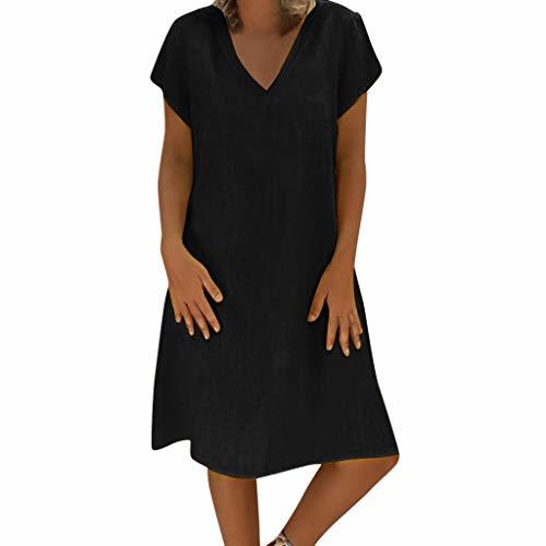 Social Aini Mujer Verano De Playa Vestido De Lino De Verano Vestido Mujer
