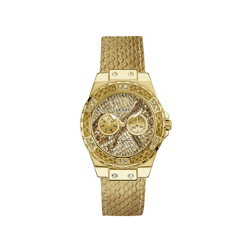 Moda GUESS Reloj Analógico para Mujer de Cuarzo con Correa en Cuero W0775L13