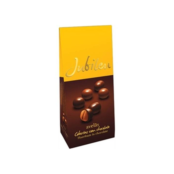 Producto Avelãs Cobertas Chocolate Leite Jubileu
  180 gr