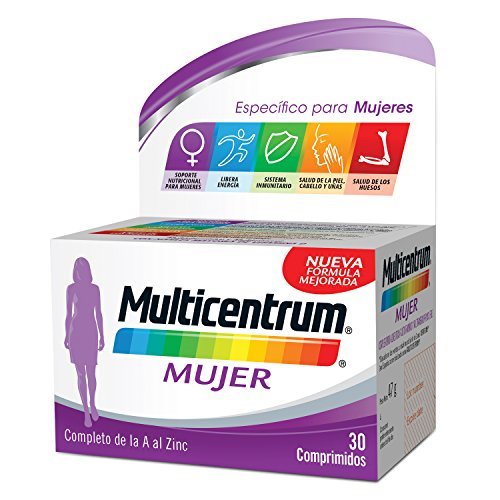 Belleza Multicentrum Mujer Complemento Alimenticio con 13 Vitaminas y 11 Minerales