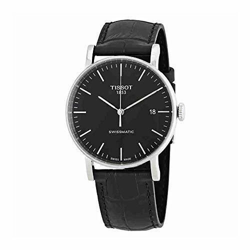 Reloj Tissot Everytime con mecanismo ""Swissmatic" para hombre con correa negra