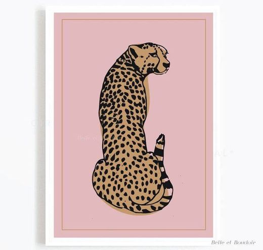 bela ilustração moda leopardo estampa