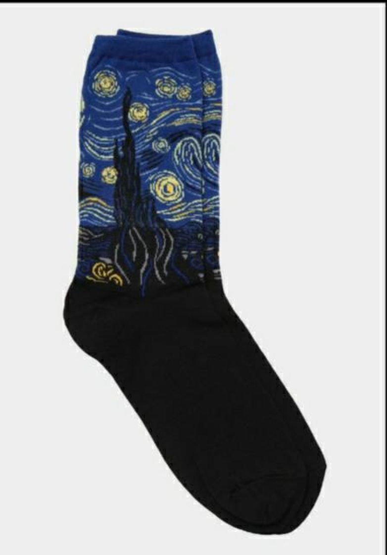 Moda Meias baseadas na quadro "noite estrelada" de Van Gogh✨