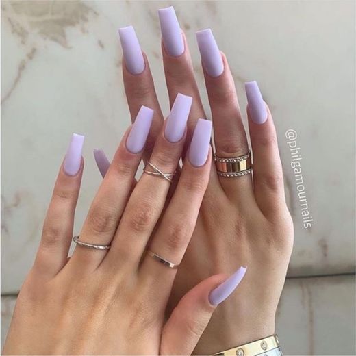 Nails lilac 💜