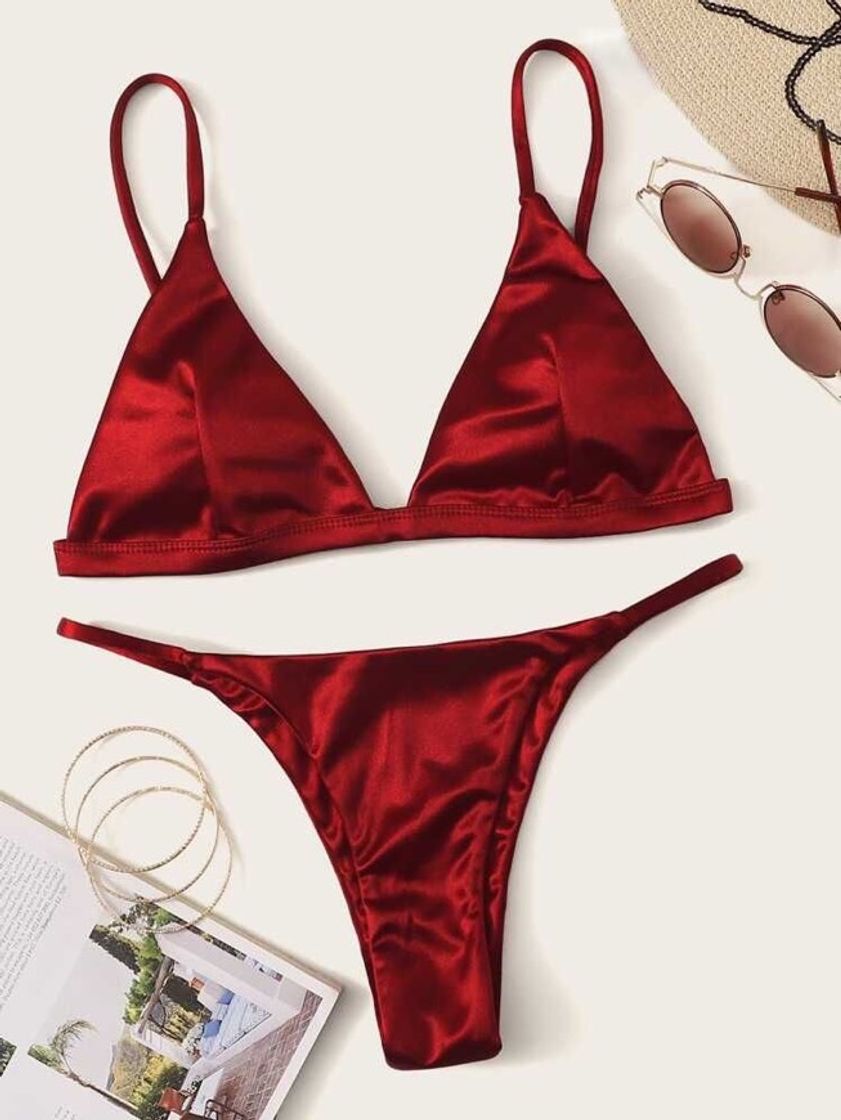 Fashion Biquini red cetim ❤️✨