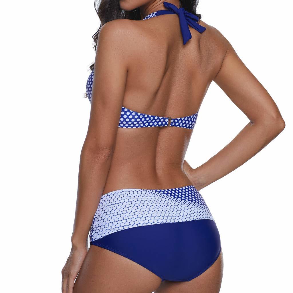 Bikinis Mujer 2019 Push up Sexy de Lunares de Playa Conjunto de