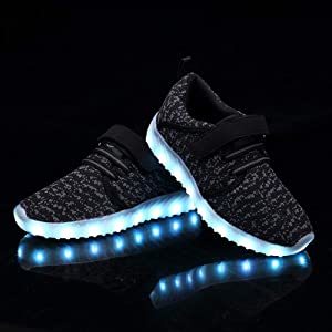 Product ByBetty Unisex Niños Zapatillas LED USB Carga para los Niños y los