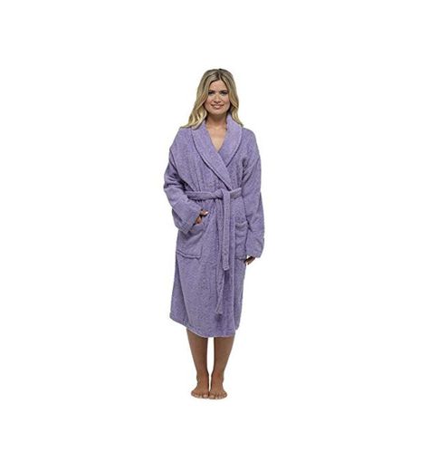 CityComfort Señoras Robe Luxury Terry Toweling algodón bata albornoz Mujeres altamente absorbente