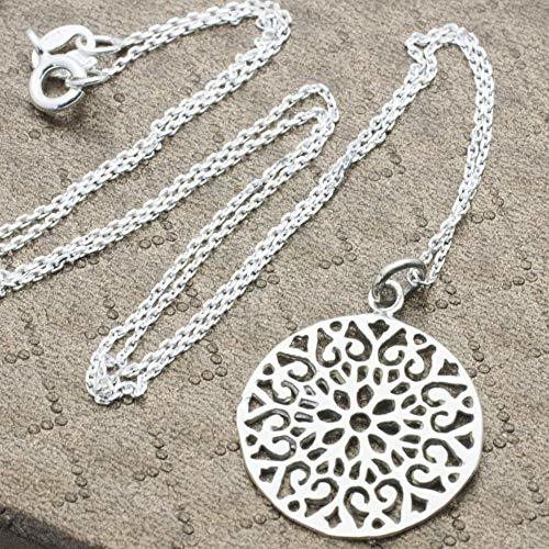 Social Collar mandala de Plata de Ley 925