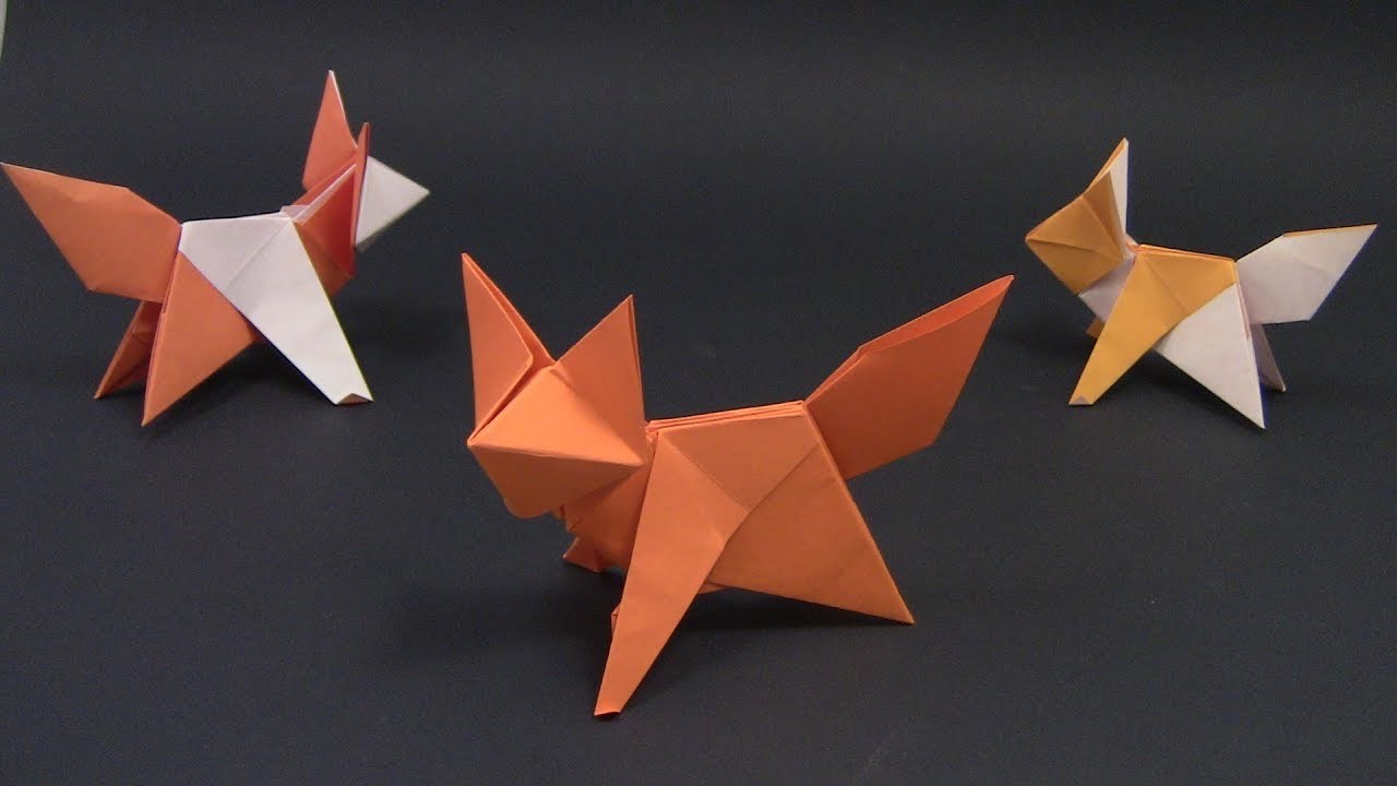 Moda Origami raposa