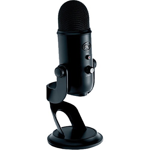 Moda Microfone USB Blue yeti - edição blackout