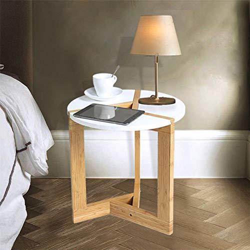 Lugar Malayas Mesita de Café Redonda Mesita Auxiliar de Estilo Nórdico Mesa de
