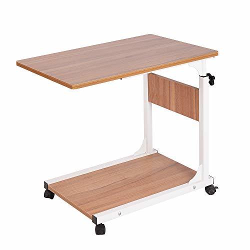 Lugar soges Mesa Final Mesa de sofá Side/Coffee/Snack/Storage Table con Ruedas para el