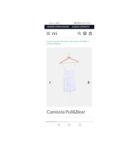 Top branco Pull&Bear 