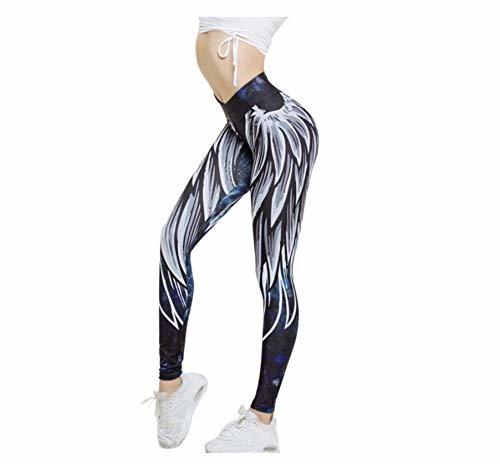 Social WUXEGHK Pantalones Deportivos Para Mujer Wing Impreso Yoga Skinny Workout Leggings Fitness