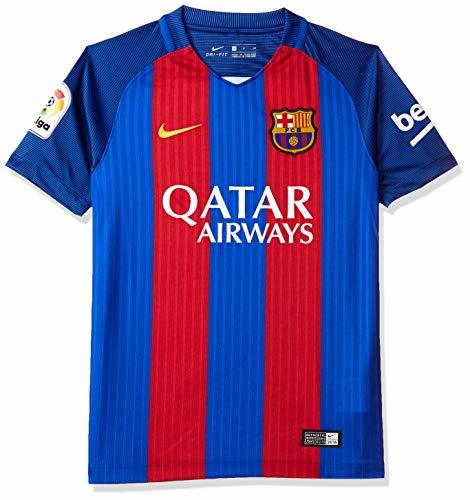 Fitness Nike Breathe FC Barcelona Stadium SS Home Camiseta, Hombre, Azul