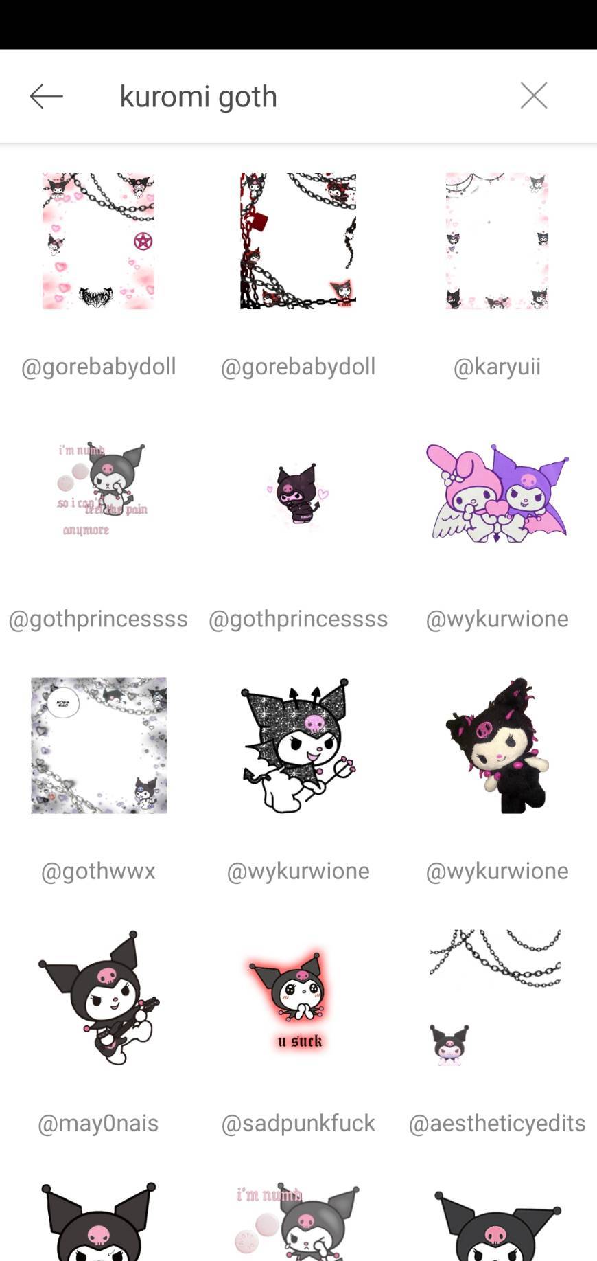 kuromi goth 