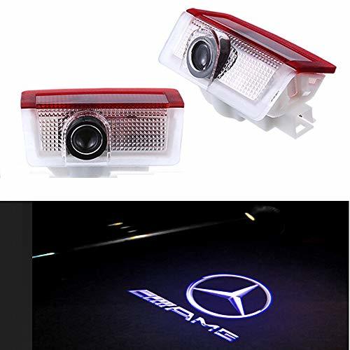 Producto znystar 2pcs LED Car Logo Puerta Fantasma sombra luz proyector