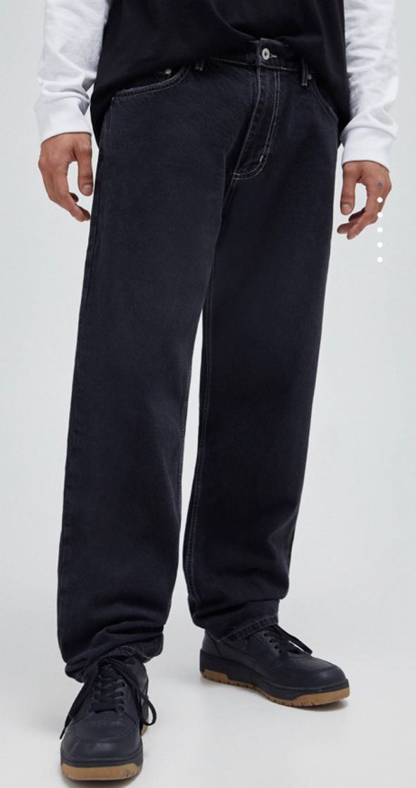 Jeans perna larga