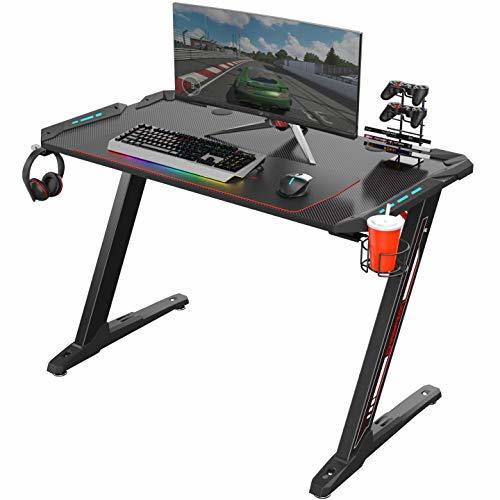 Product Eureka Ergonomic Z1-S Gaming Desk - Mesa de juegos para computadora