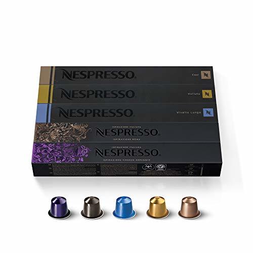 Producto 50 NESPRESSO CAPSULAS DE CAFÉ (10 x VOLLUTO, 10 x ROMA, 10 x COSI, 10 x VIVALTO LUNGO