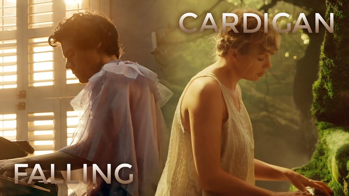 Music falling cardigan