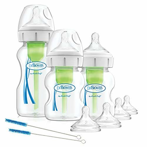 Dr. Brown's OPTIONS PLUS - Kit de Biberones Anticólicos de Boca Ancha,
