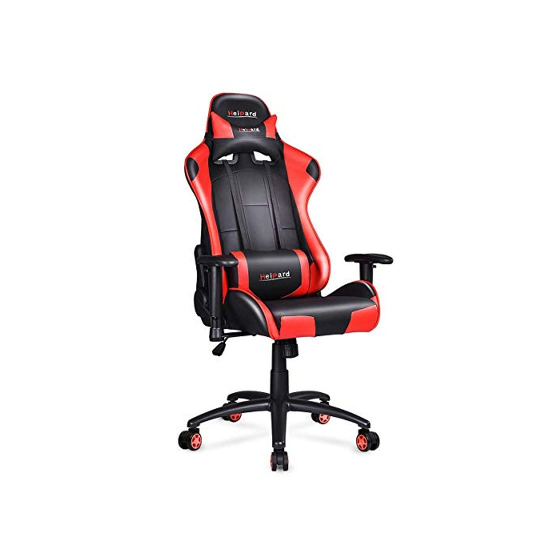 Productos HeiPard Racing Silla de Escritorio computadora Oficina Ergonómica con reposapiés Plegable PU