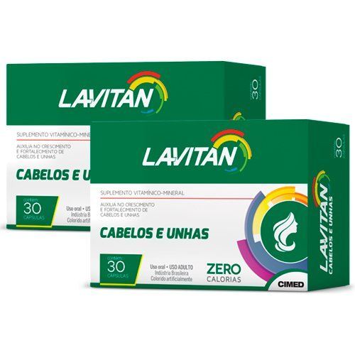 Lavitan Cabelos e Unhas c/ 30 Cápsulas em Oferta | Farmadelivery