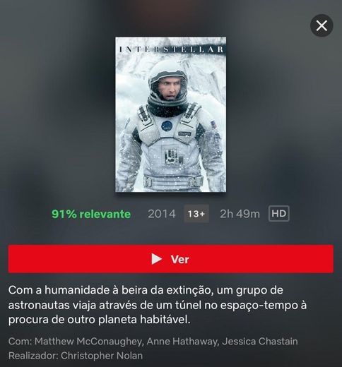 Películas Interstellar 