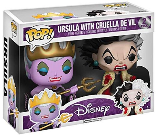 Funko Figuras de Juguete Personajes de Disney Ursula y Cruella de Vil