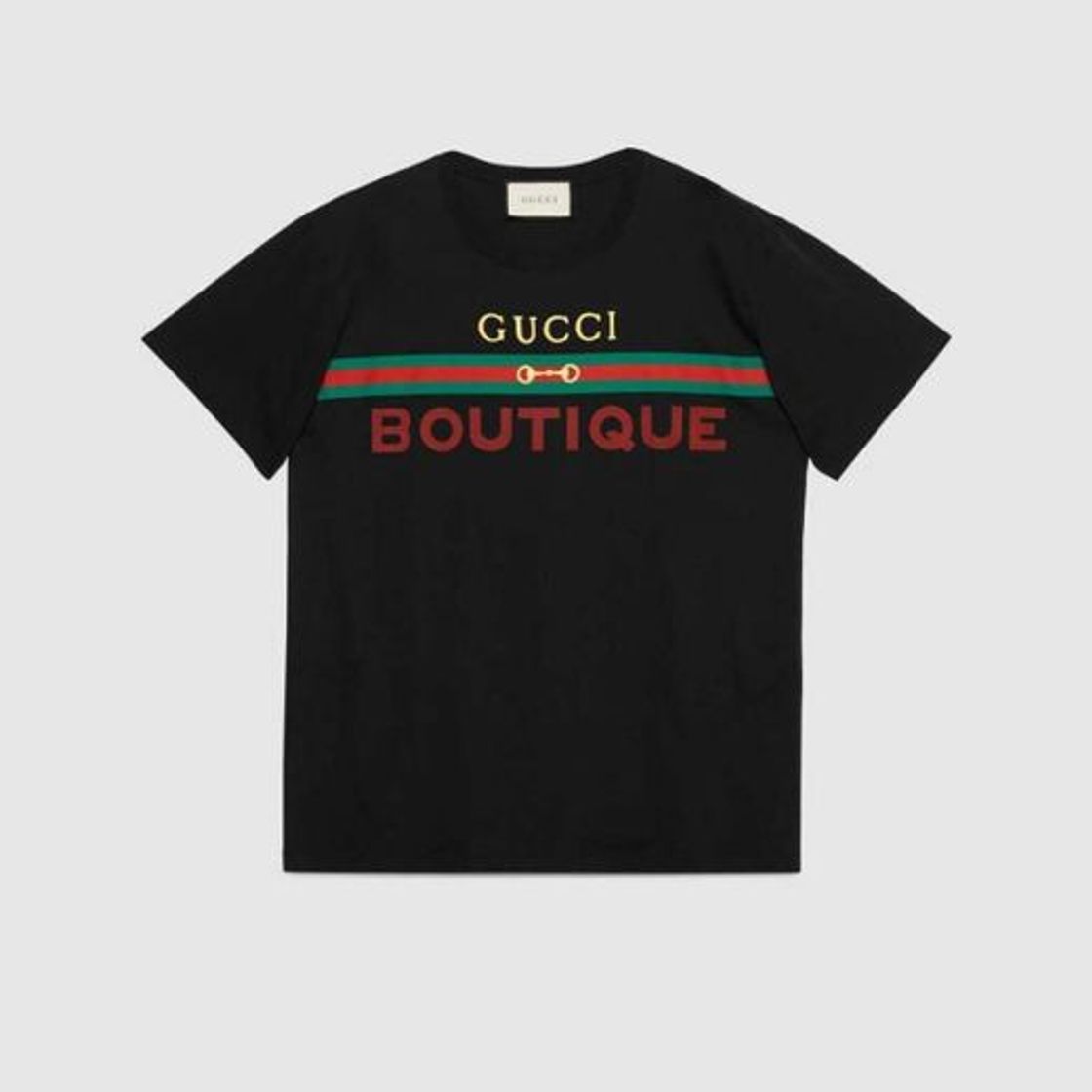 Fashion Gucci Boutique print oversize T-shirt