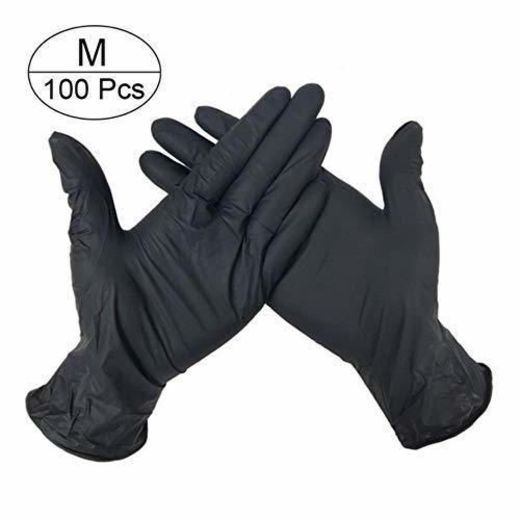 PONNMQ 100 PCS 3 Color Disposable Gloves Latex Dishwashing/Kitchen/Medical/Work/Rubber/Garden Gloves Universal For
