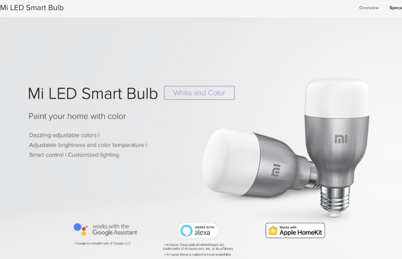 Product Mi Led Smart Bulb