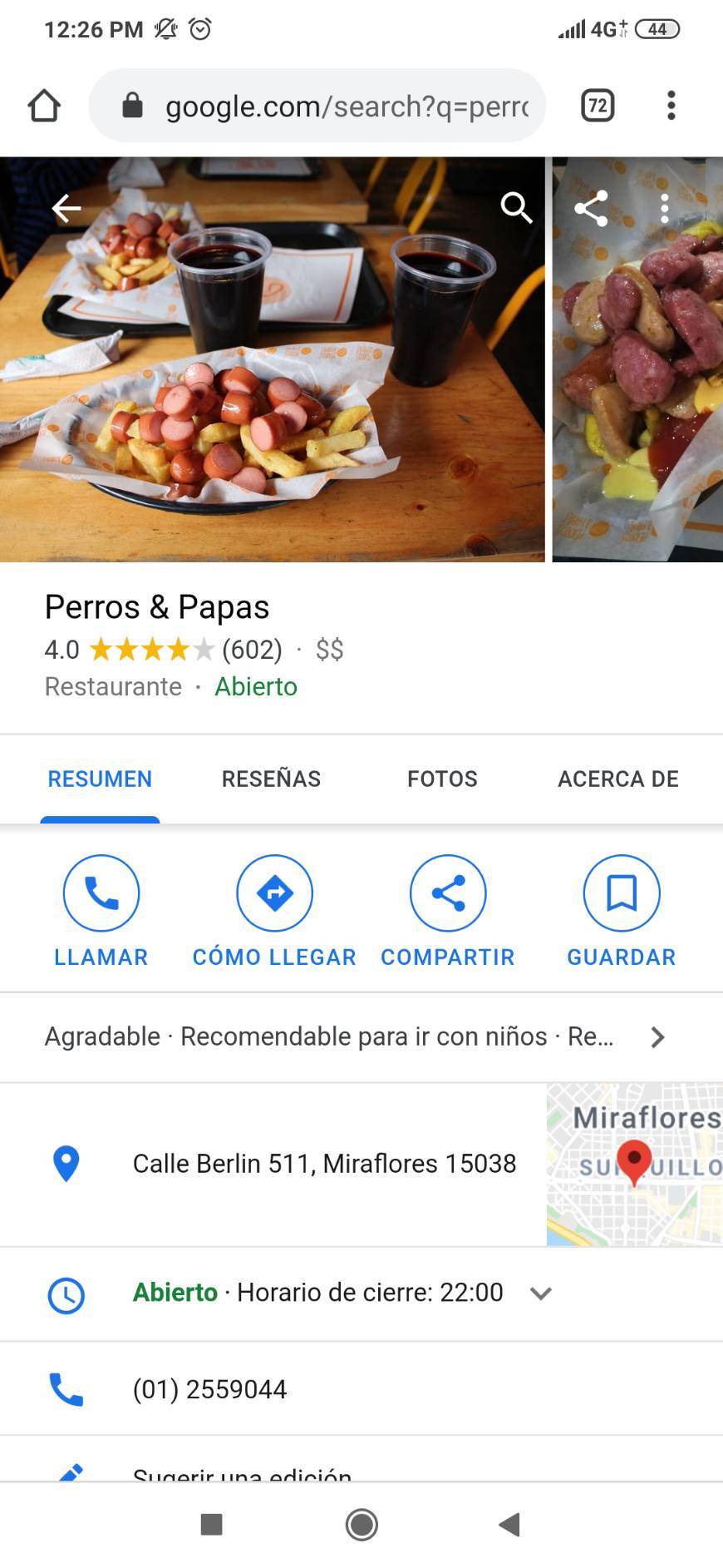 Restaurantes Perros & Papas