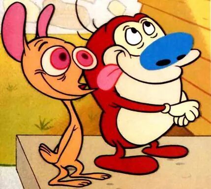 Moda Red and Stimpy