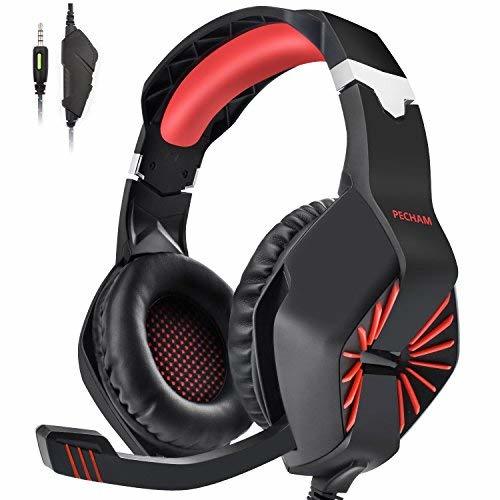 Lugar Pecham PS4 Gaming Headset - Auriculares para PC con micrófono para PS4