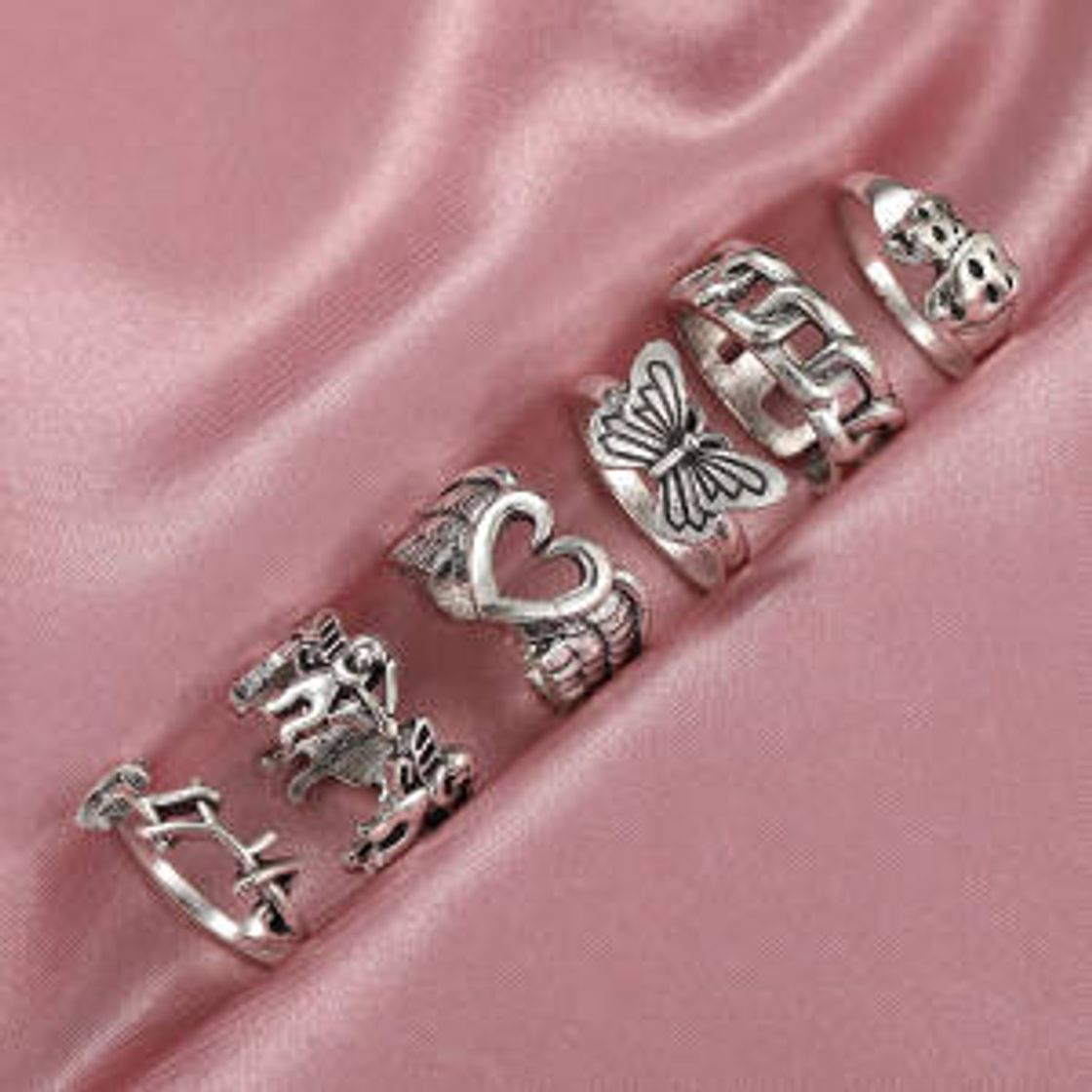 Moda silver ring set