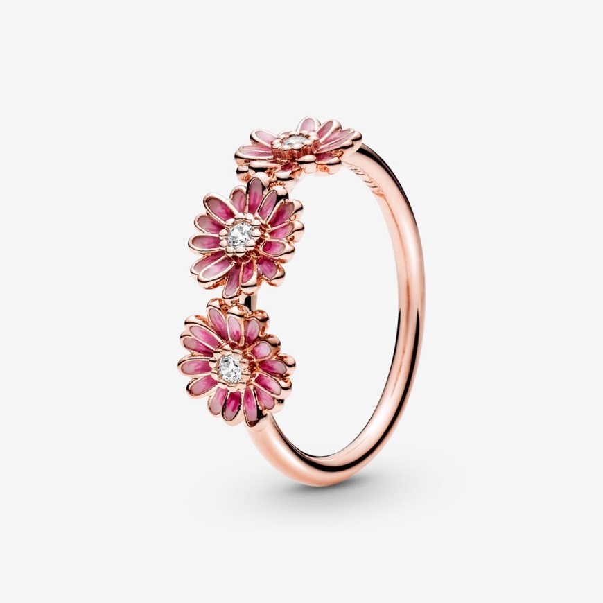 Social Anel Pink Daisy Flower Trio