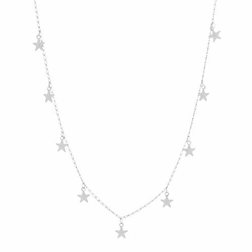 Moda joyliveCY Moda Simple Estrella de Cinco Puntas Collar Colgante Belleza Colgante pequeño