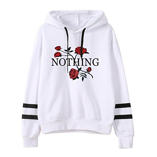 Lugar Toamen Bordado para Mujer Applique Manga Larga Sudadera con Capucha Jumper Hoodie